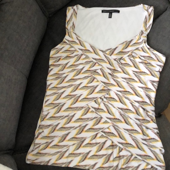 WHBM Zigzag Print Shell Top Sz L (A-16) - Picture 4 of 8